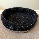 top view on cat bed on the floor
