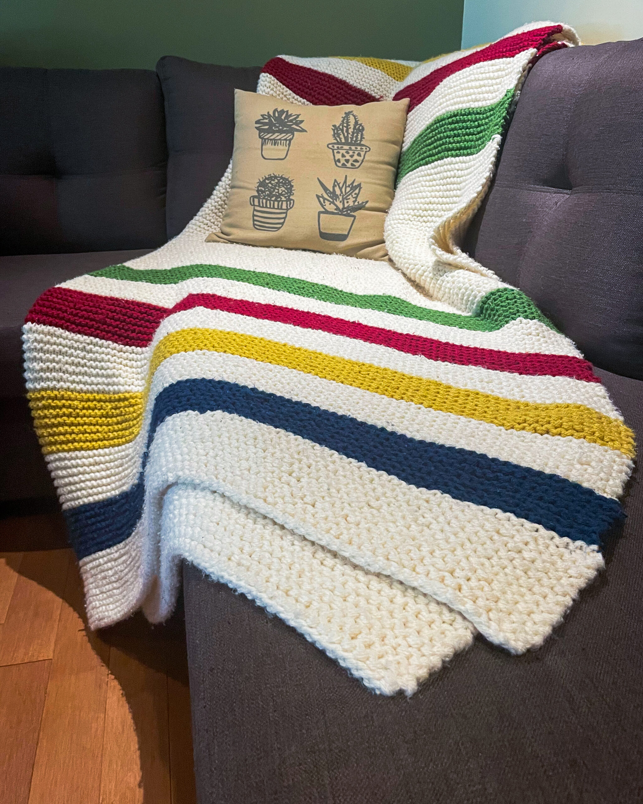 Hudson's Bay Blanket Knitting Pattern Wool Street